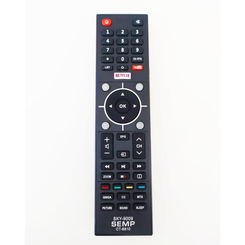 Controle Remoto Semp Toshiba Ct-6810 Com Tecla Netflix L32S3900S / L39S3900FS