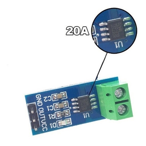 Sensor Corrente Arduino Efeito Hall 20a Acs712 Pic Arm