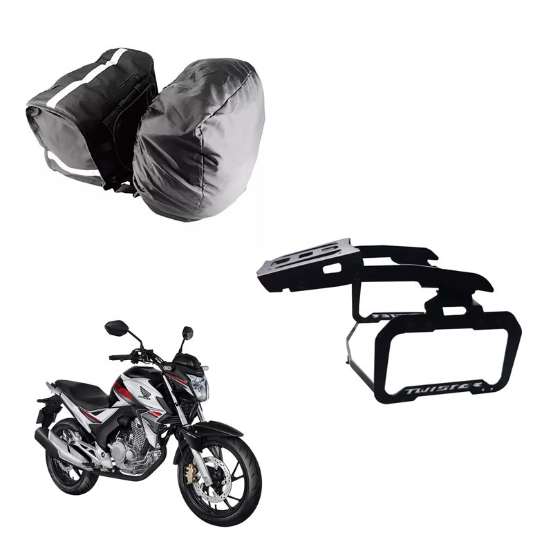Alforge Nylon C/ Capa + Bagageiro E Afastador Cb 250 2016...