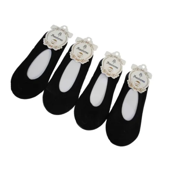 kit 6 par meias preto elásticas invisíveis sapatos femininos soquete meia feminina sapatinho cano curto