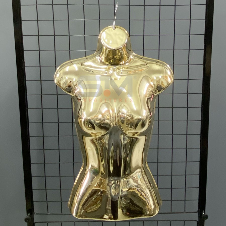 Manequim Busto Casca auto brilho, Busto plástico casca, busto feminino