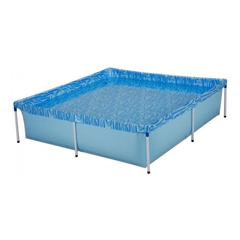 Piscina Quadrada Mor Com Capacidade 1500 Litros Com Armação