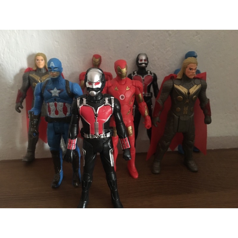 Boneco heróis marvel homem de ferro,tor,capitão América ou home formiga(unidade)