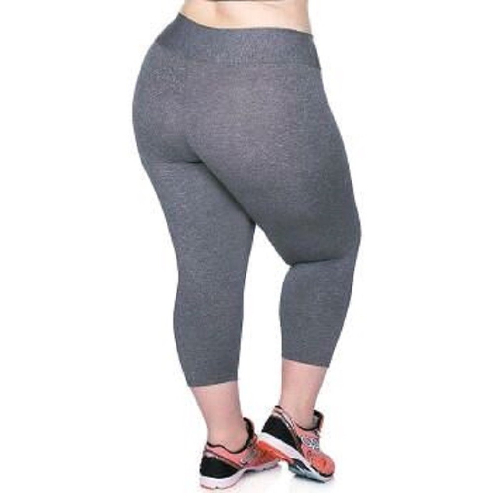 Calça Corsário Plus Size G1 G2 G3 Poliéster Cintura Alta Lisa