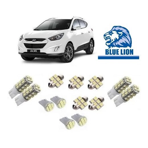 Kit Lampadas Leds Smd Pingo Teto Placa Re Hyundai Ix35