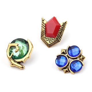The legend of zelda Broche De Coração Vermelho Crytal Pin Jóia De Metal
