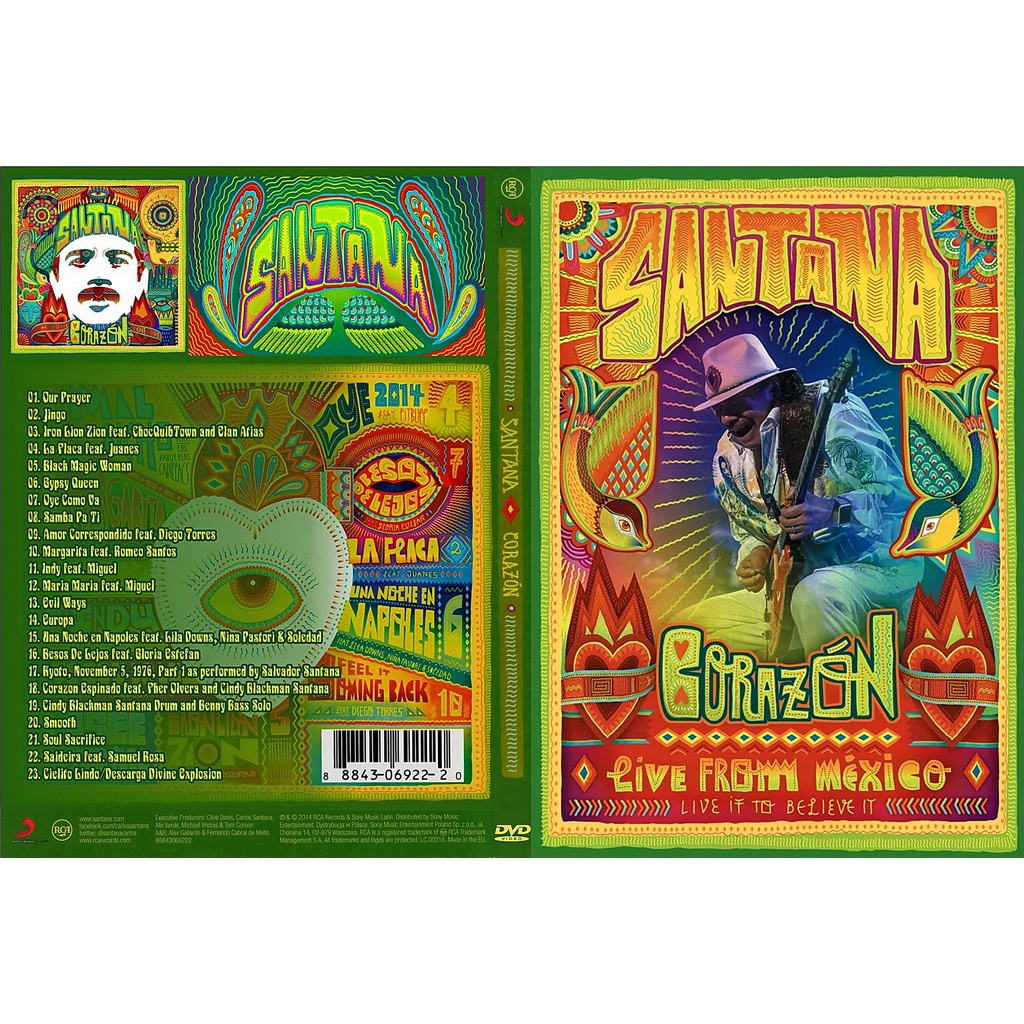 Santana - Corazon, Live From Mexico. Live It To Believe It