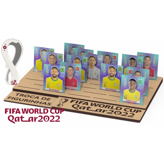 Display para trocas de figurinhas
