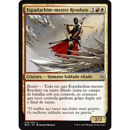 Espadachim-Mestre Resoluto (Humano / Soldado / Aliado) - Magic The Gathering