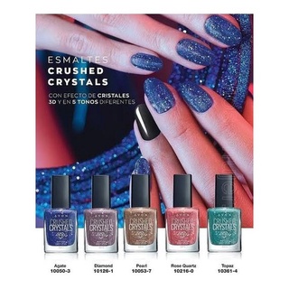Vernis Avon Crushed Crystals - Effet Pailleté Et Sablé - 5 Coloris Au Choix - 10ml