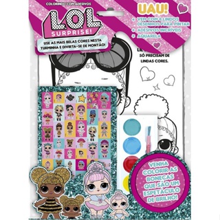 LOL Surprise - Colorindo com Adesivos 02 em Oferta na Shopee