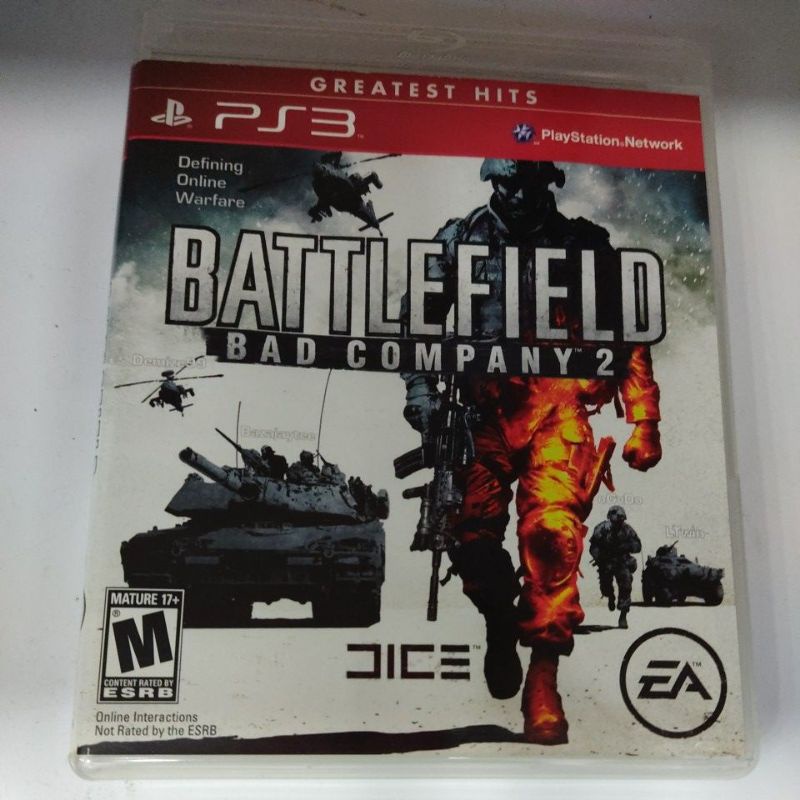 jogo BATTLEFIELD bad Company 2  PS3 mídia física