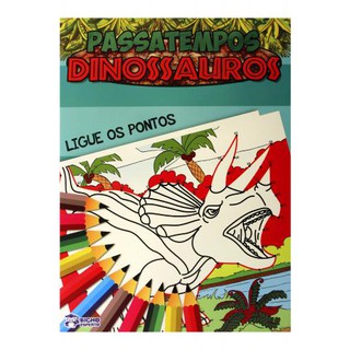 Passatempos Dinossauros - Ligue os Pontos #2