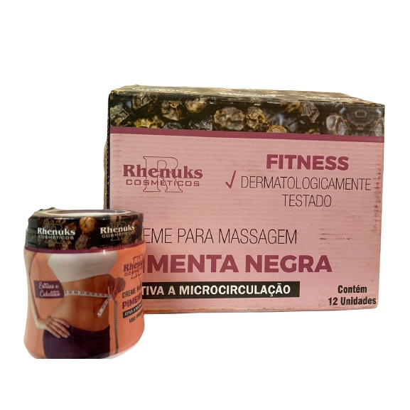 Gel Pimenta Negra (redutor De Medida) Cx C/12 Unidades ATACADO