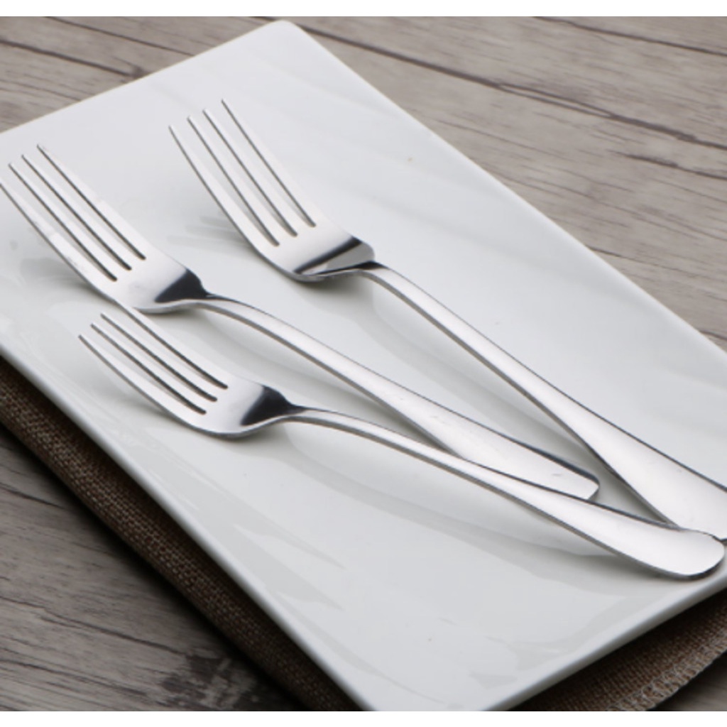 6 Peças Garfo Talher Aço Inox Para Bares, Restaurantes, Hotéis E Pousadas