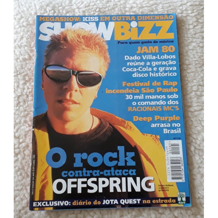 Revista Show Bizz Offspring Edição 165 Ano 15 Número 4 Abril/ 1999