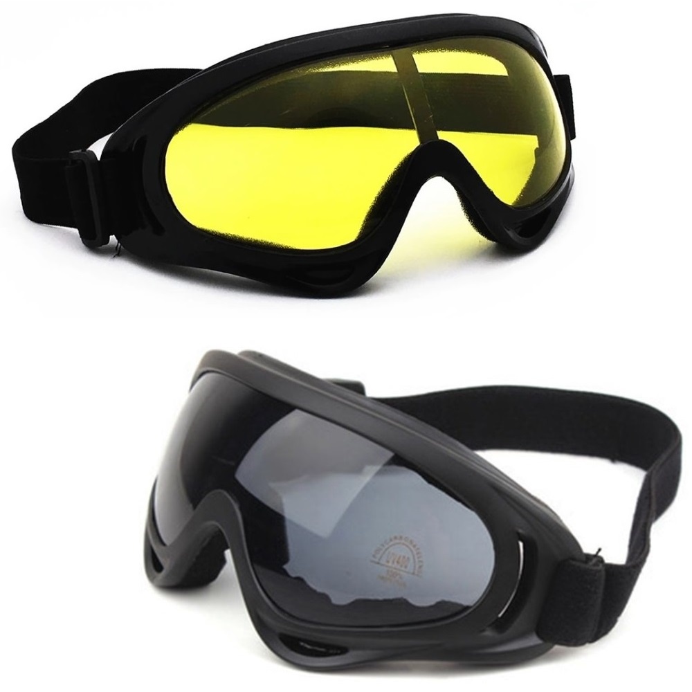 Kit 2 Óculos Jet Ski Esqui Snowboard Neve Paintball Uva Uvb