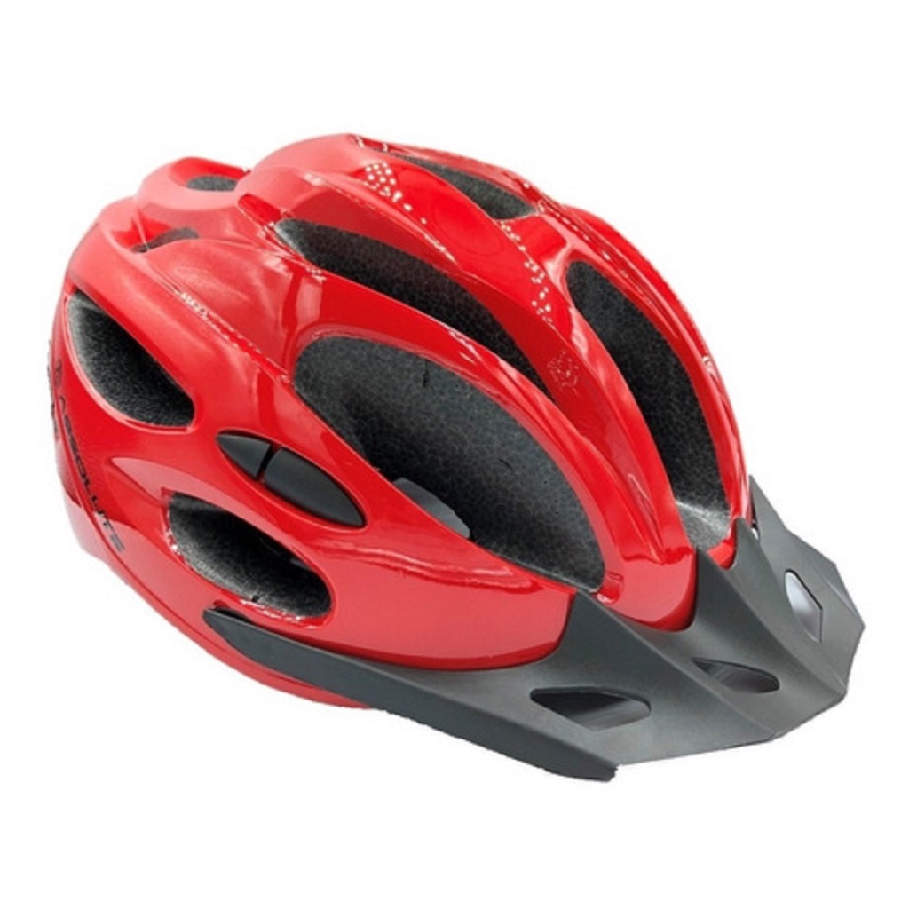 Capacete Ciclismo Absolute Nero Com Pisca Led Bike Mtb Speed