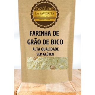 Farinha de Grão de Bico 250g ou 500g - Sem Glúten em Oferta na Shopee