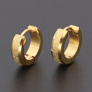 brinco de aço inox masculino feminino cor dourado PRATA PRETO PRATEADO ARGOLA não escurece alto qualidade