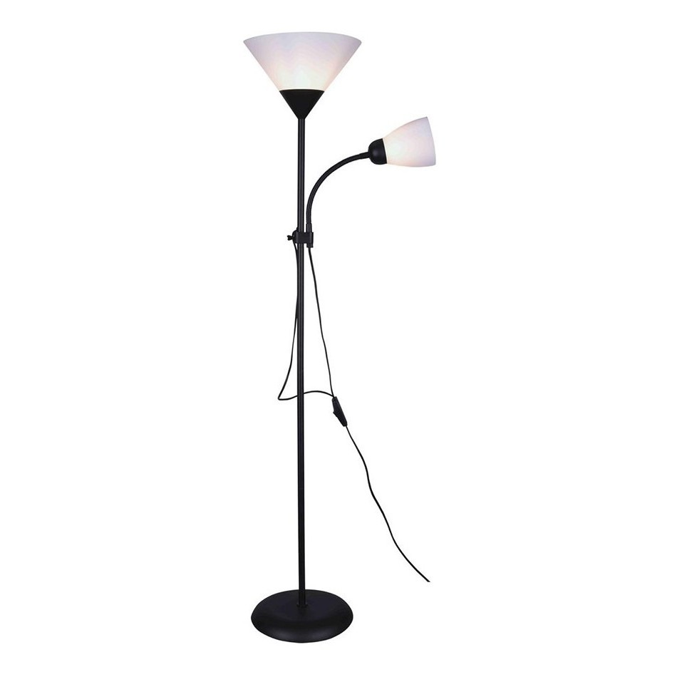 Luminária Articulada Abajur Chão Duo Pedestal Lustre Coluna