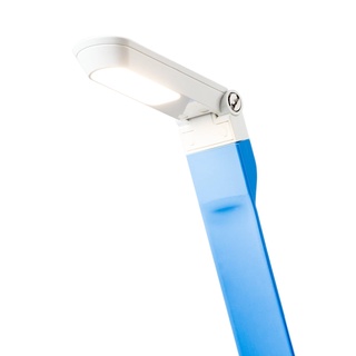 Luminária Led De Mesa Escritório Preto 4w - Branco Neutro Desenho Leitura - Azul