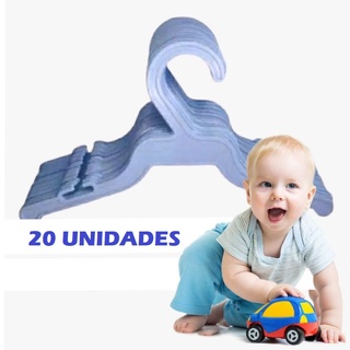 Kit 20 Cabide(s) Roupa Roupinha Bebê Menino Menina Infantil Baby Customização Reutilizável
