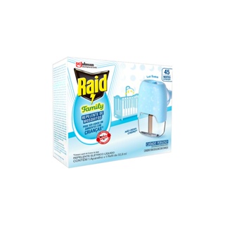 Kit Aparelho Raid + Refil Elétrico Líquido 32,9ml 45 Noites Family em Oferta na Shopee