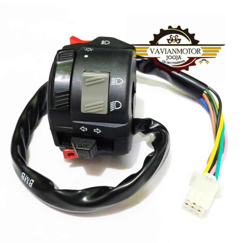 TOMBOL Suporte De Interruptor Esquerdo RXK Novo RX King Botão De Sinal De Volta De Luz Chifre