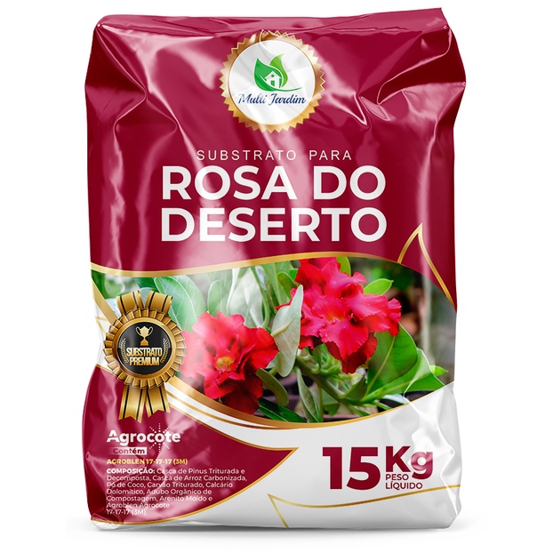 Substrato para Rosa do Deserto Multi Jardim Premium 15kg em Oferta na Shopee