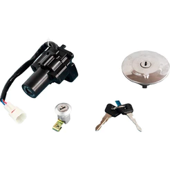 Kit Trava Chave Ignição Tanque Fazer 250 2007 A 2010 1°linha