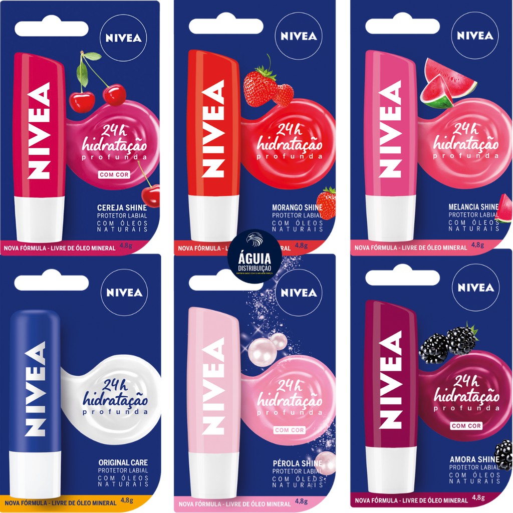 Protetor Labial Hidratante Nivea 48g Envio Imediato Shopee Brasil 5063