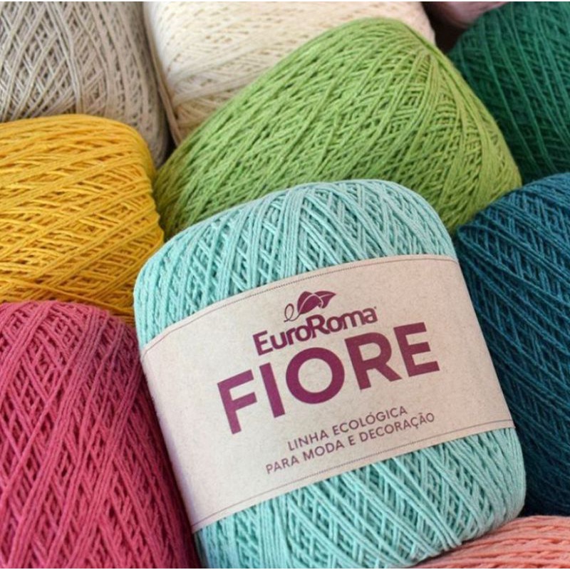 Kit 12 linhas Fiore n°02 Euroroma - Crochê/ Tricô/ Amigurumi - PODE ESCOLHER AS CORES