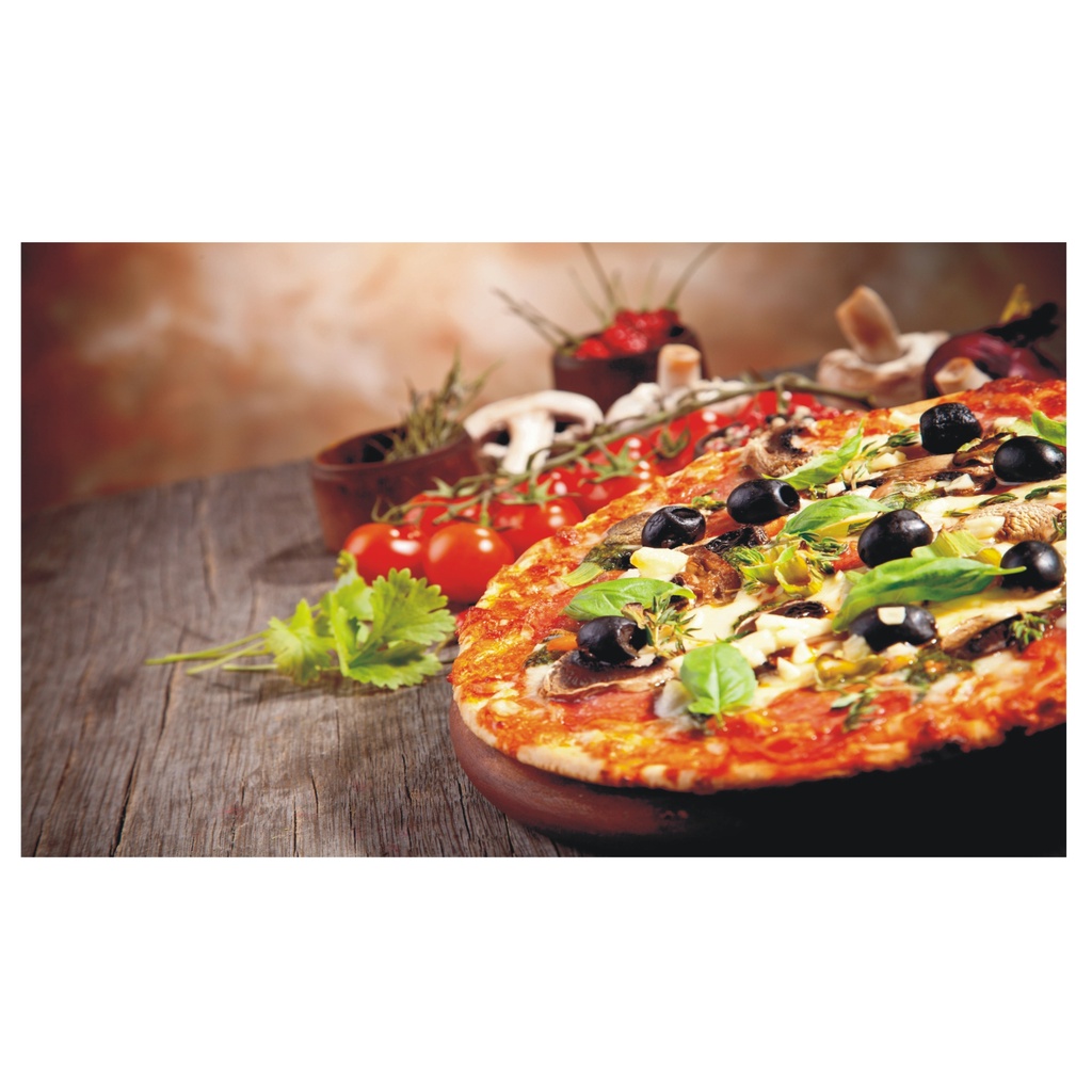 Adesivo Papel Parede De Cozinha Pizza Pizzaria Tempero Comida Massa J 174