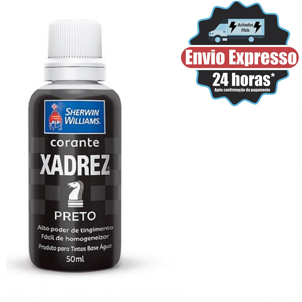 Corante Liquído Preto Xadrez 50ml Sherwin Williams