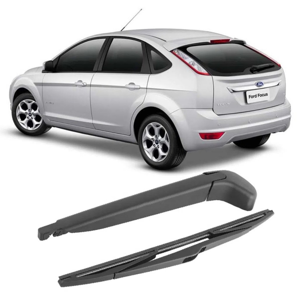 Braço Limpador Parabrisa Traseiro completo com Palheta Ford Focus 2007 2008 2009 2010 2011 2012