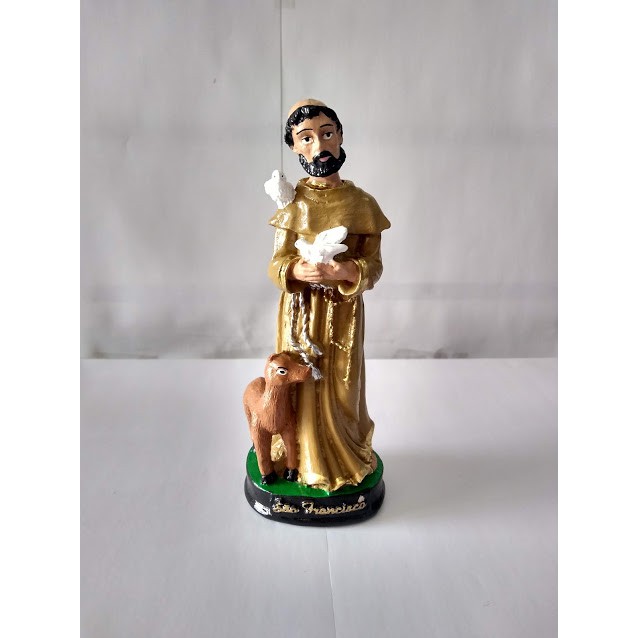 Santo Francisco de Assis 15 cm Entrega Imediata preço de fabrica