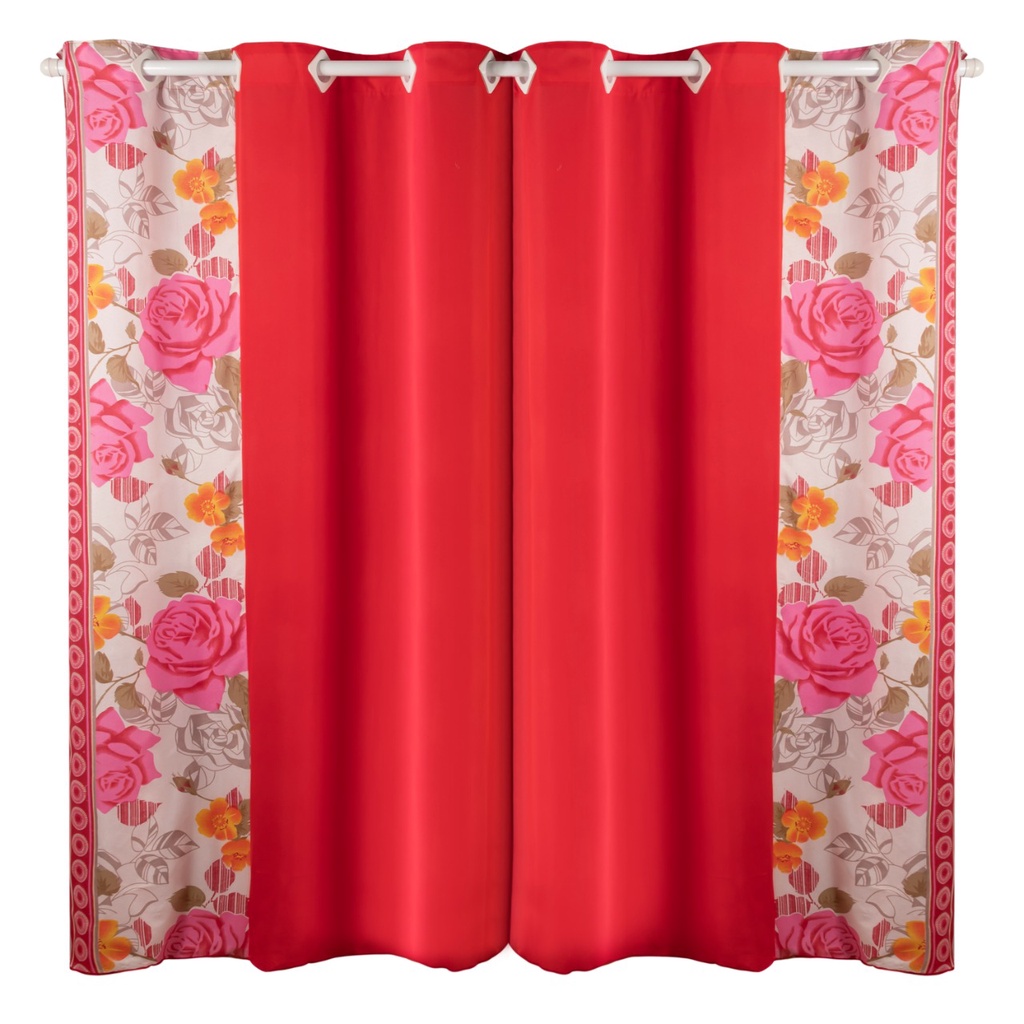 Cortina Florata 2,30m x 1,70m Estampada Janela, Sala, Quarto, Decoração, Escritório