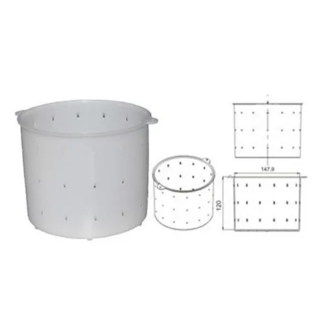 Forma Para Queijo Minas 1kg Em Polietileno 15x12CM em Oferta na Shopee