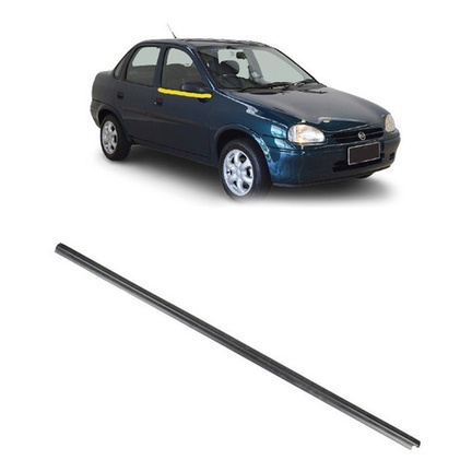 Borracha Vidro Pestana Externa Dianteira Corsa Classic Ld