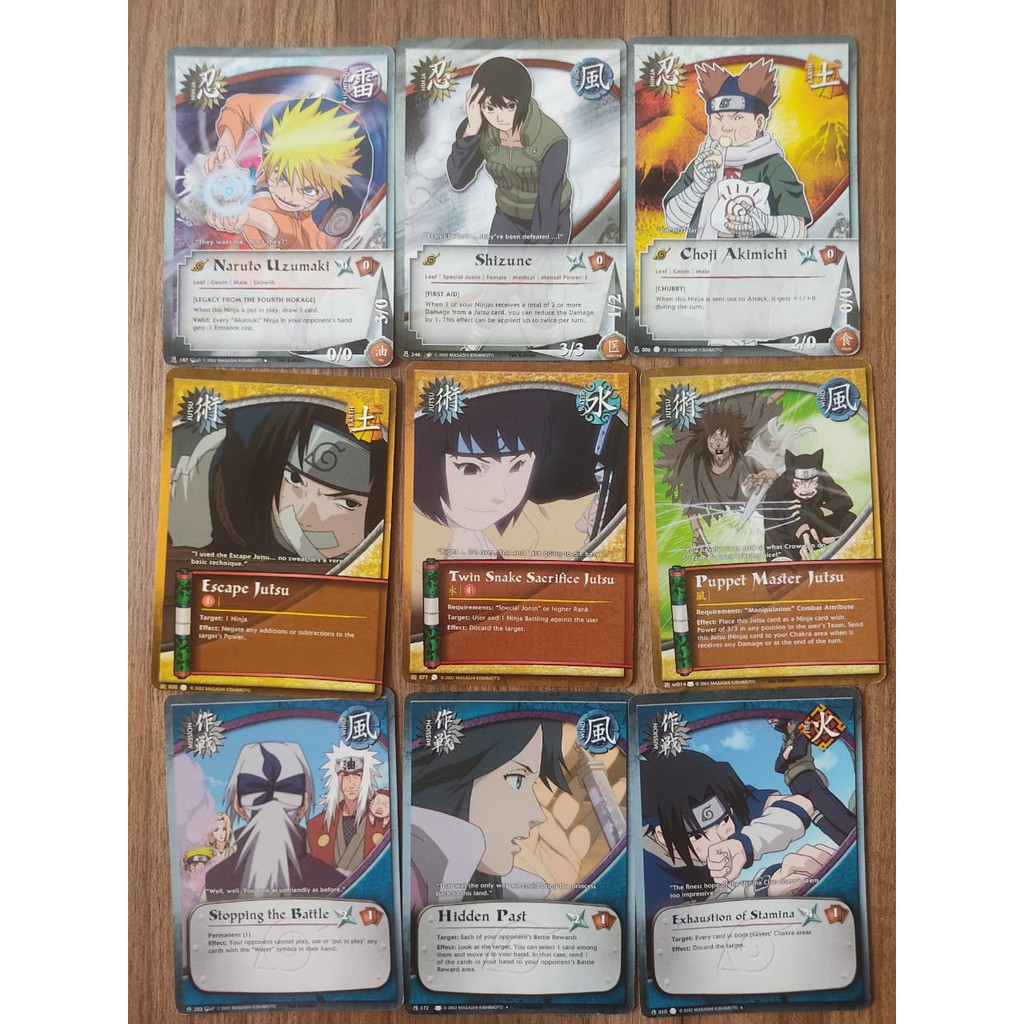 Cartas De Naruto Ccg ( Original Inglês - 50 Cards ) Lote 2 | Shopee Brasil