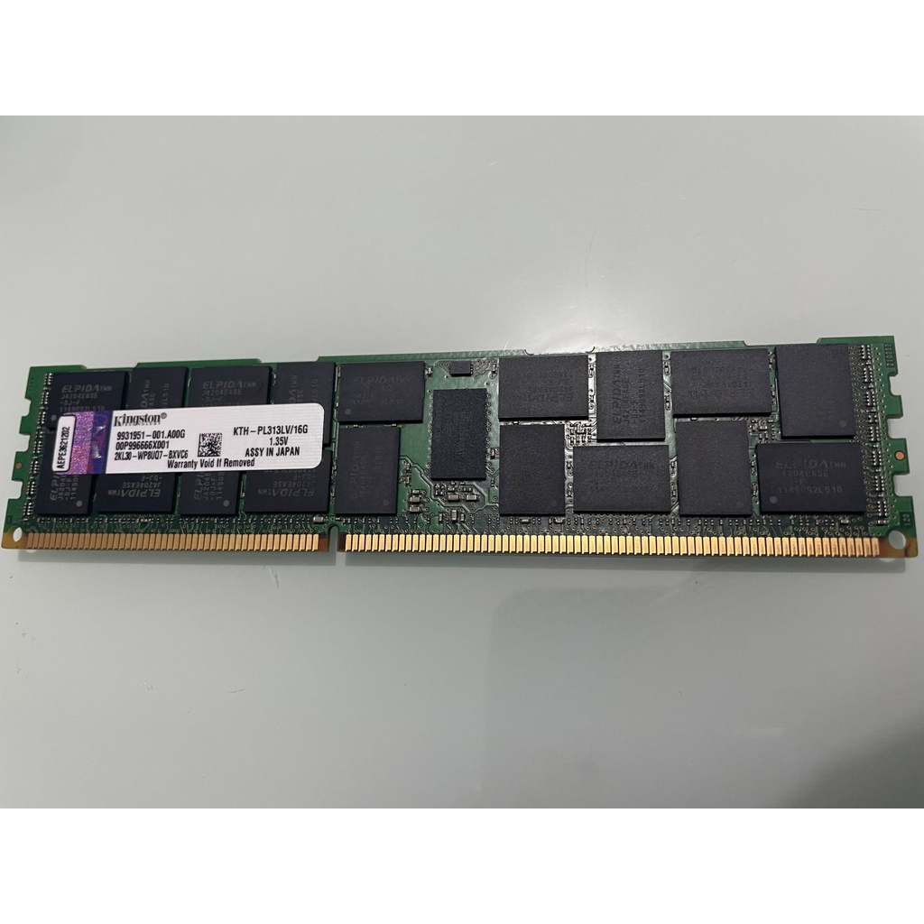 Memoria Servidor Kingston KTH-PL313LV/16GB 16GB ECC RDIMM Dell T320 T420 R610 R620 R720 E outros