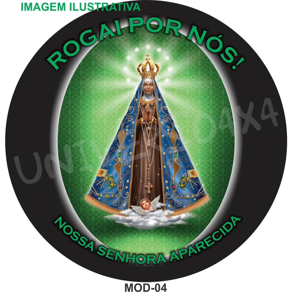 Capa Estepe Nossa Senhora Aparecida Ecosport M4 Crossfox Aircross Pajero Tr4 Jimny Doblo Jeep Spin