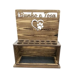 Porta tesouras banho e tosa petshop em mdf