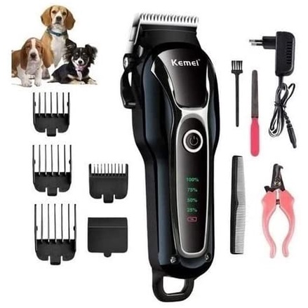 Maquina Tosa Cães E Gatos Profissional aparador de pelos pets original kemei 1991 - 100/220v  bivolt em Oferta na Shopee
