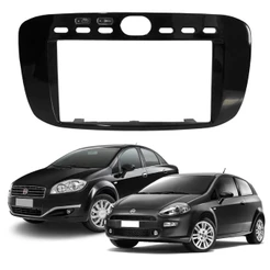 Moldura Central Painel 2 Din Fiat Punto e Linea Multimídia Dvd