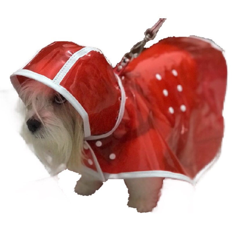 Capa de Chuva para Pet com Suporte pra Coleira P/M/G