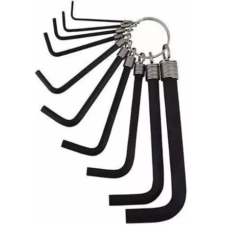 Chave Allen 10 peças 1.5, 2, 2.5, 3, 3.5, 4, 5, 6, 8, 10 mm Eda 3LN