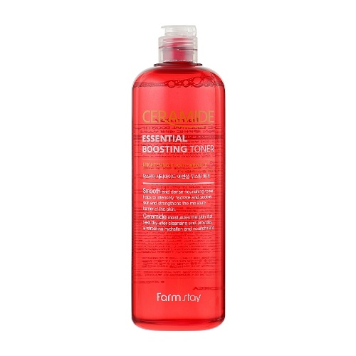 farmstay ceramide essential boosting toner 500ml em Oferta na Shopee