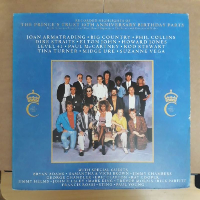 LP Prince's Trust Live Wembley 1986 McCartney Midge Dire Straits Sting Elton Ure Level 42